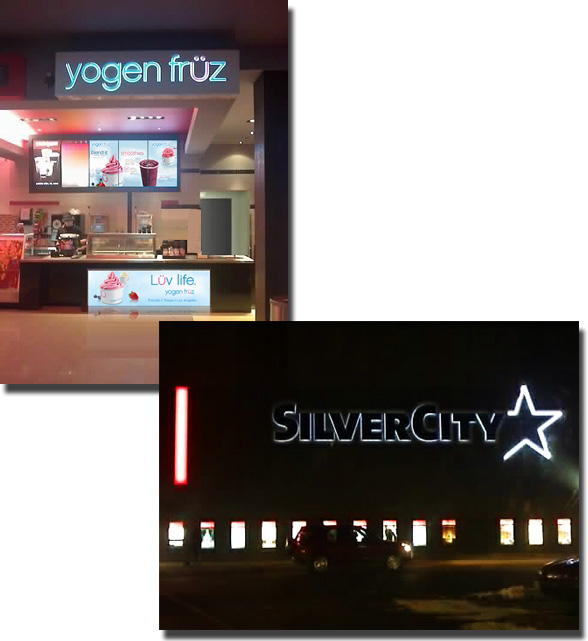 Oakville Silvercity Cineplex Yogen Fruz 